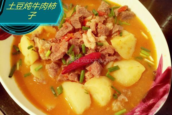 土豆炖牛肉柿子的做法图解5