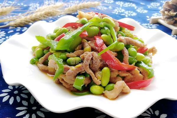 毛豆米炒肉丝的做法图解9