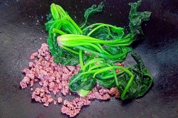 肉末菠菜的做法图解9
