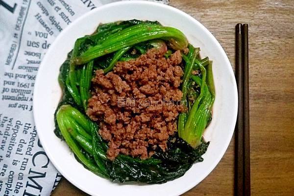 肉末菠菜的做法图解13