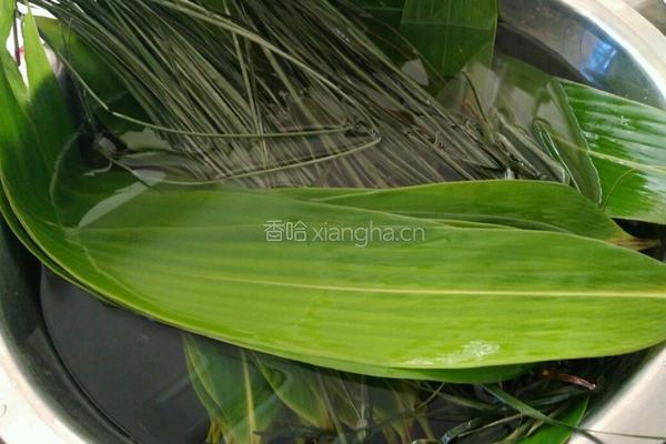 香菇咸蛋黄肉粽的做法图解2