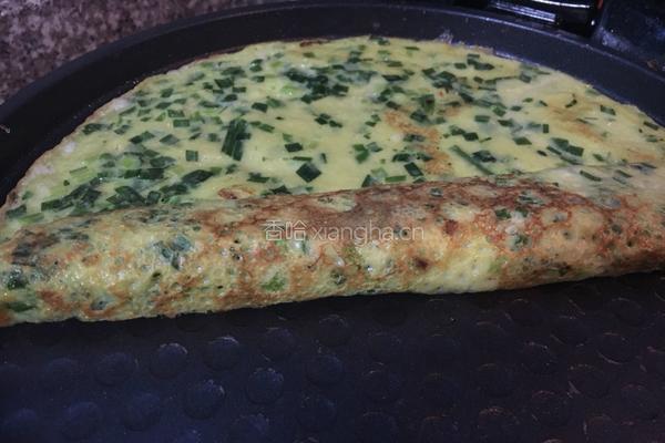 韭菜鸡蛋煎饼（电饼档模式）的做法图解9