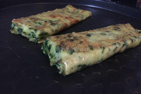 韭菜鸡蛋煎饼（电饼档模式）的做法图解10