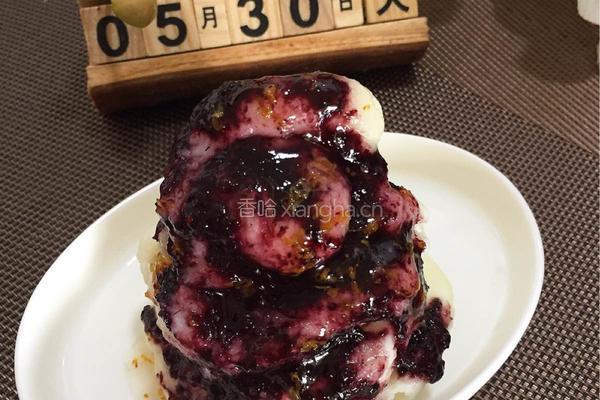 糖桂花桑葚果酱山药泥的做法图解7