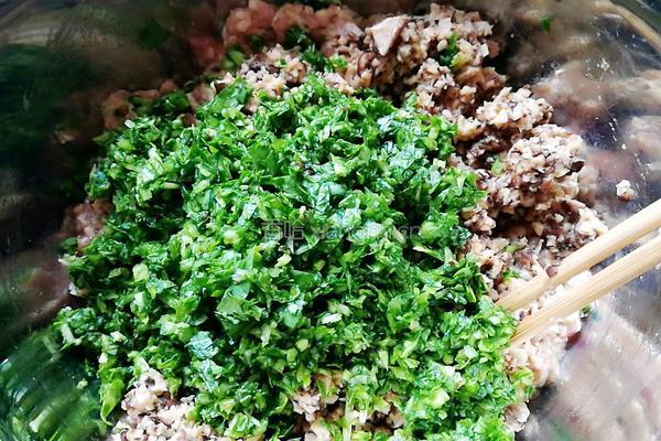 香菇青菜肉末馄饨馅的做法图解7