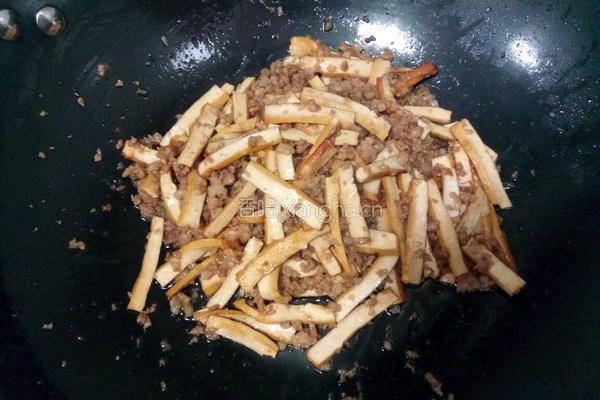 肉沫豆干的做法图解8