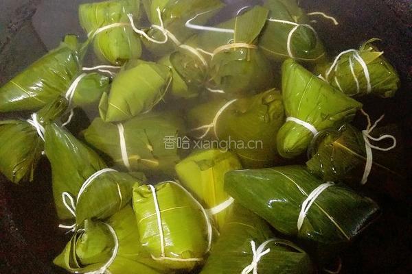 杂豆咸黄肉粽的做法图解9