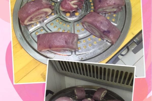紫薯花卷的做法图解8