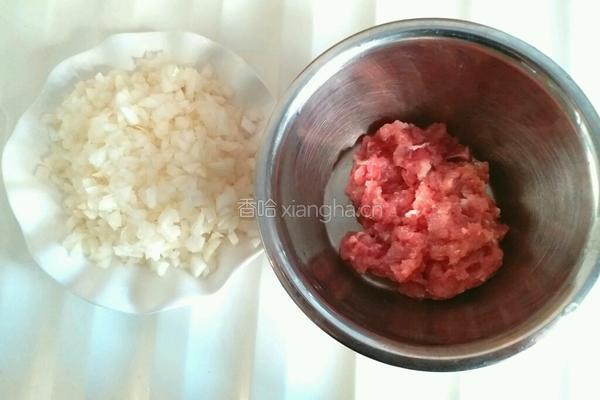 洋葱猪肉馅肉饼的做法图解4