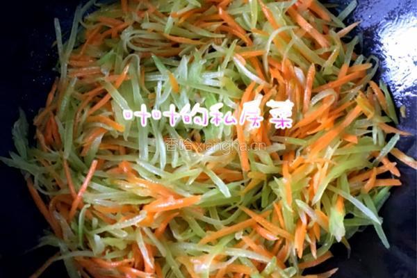 双蔬炒肉的做法图解6