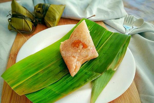 香菇咸蛋黄肉粽的做法图解26