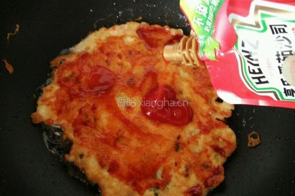 土豆丝茄汁蛋饼的做法图解11