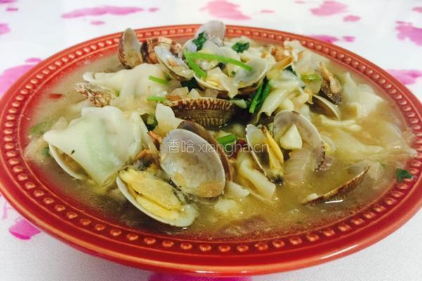 饺子皮做的蛤蜊面的做法图解19
