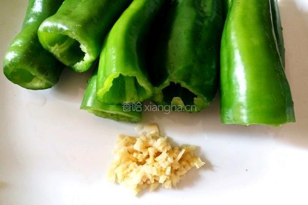 煎酿辣椒的做法图解2