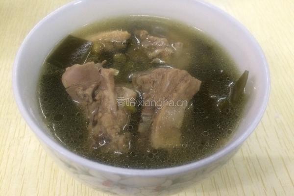海带绿豆老鸭汤的做法图解6