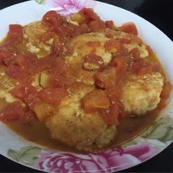 西红柿烩鸡肉饼的做法[图]