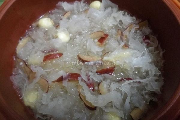 银耳莲子红枣羹的做法图解8