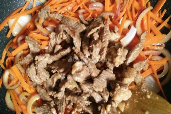 排骨酱炒牛肉的做法图解8
