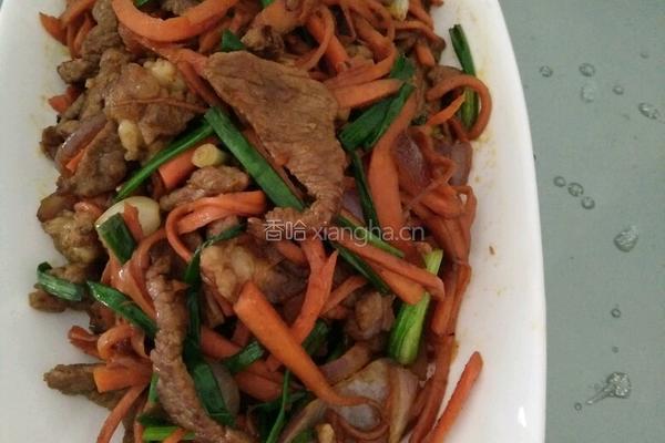 排骨酱炒牛肉的做法图解12