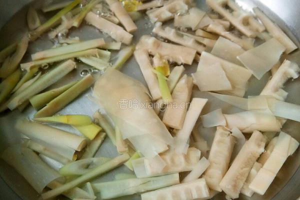 野小笋煮豆腐的做法图解2