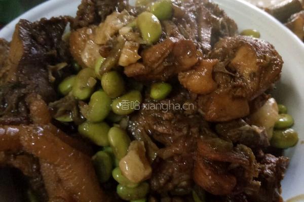 毛豆烧鸡的做法图解5