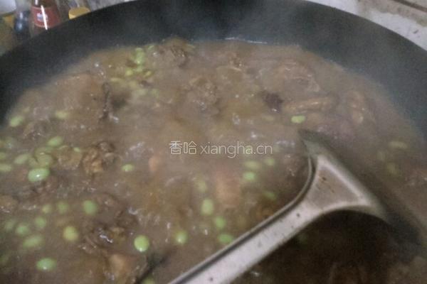毛豆烧鸡的做法图解4