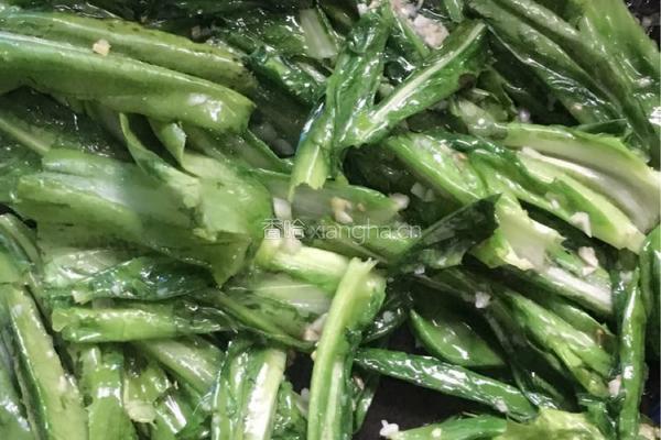 清炒油麦菜的做法图解6