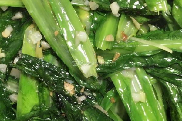 清炒油麦菜的做法图解7