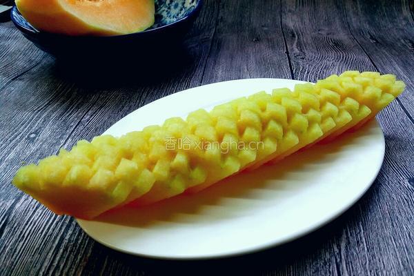 哈密瓜花样切法