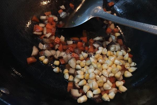 牛油果之杂果蔬炒饭的做法图解4
