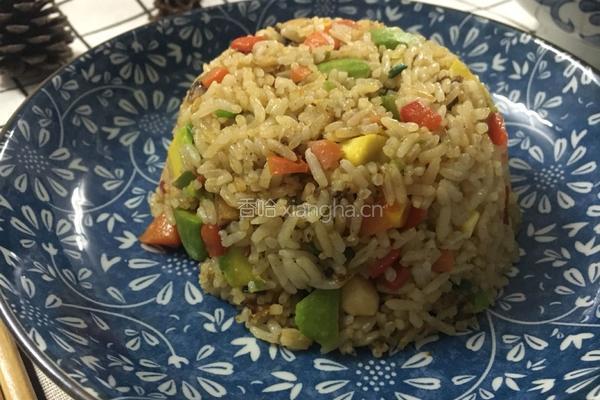 牛油果之杂果蔬炒饭的做法图解11