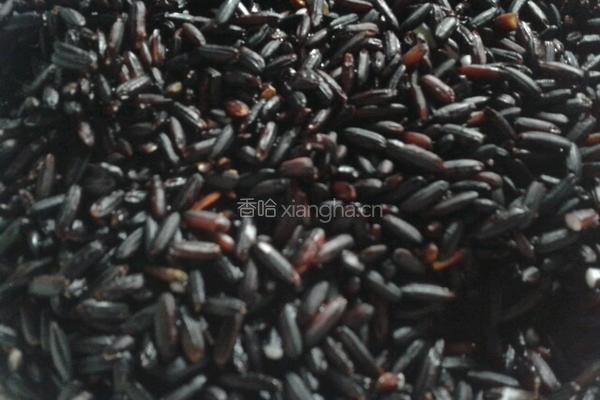 黑糯米粥的做法图解1