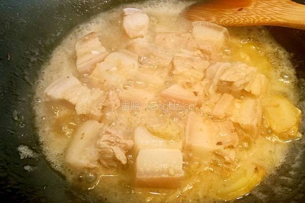 墨鱼红烧肉的做法图解8