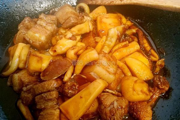 墨鱼红烧肉的做法图解14