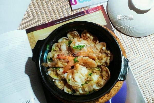 蛤蜊鲜虾煲的做法图解8
