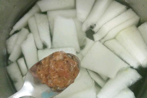 肉丸冬瓜汤的做法图解7
