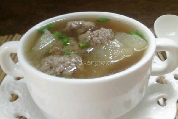 肉丸冬瓜汤的做法图解9