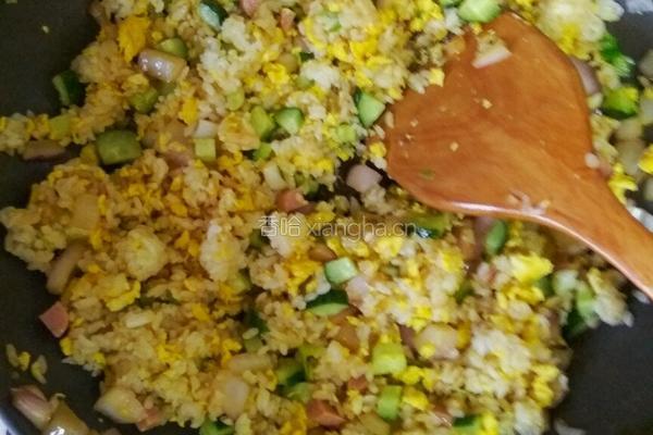 鹅蛋炒饭的做法图解6