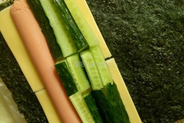 腊味芝士寿司的做法图解3