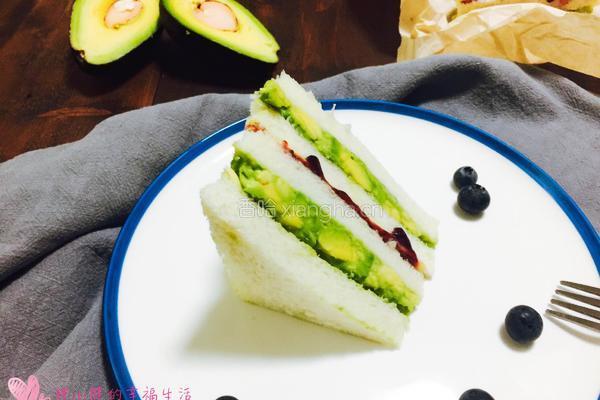 牛油果芝士三文治的做法图解12