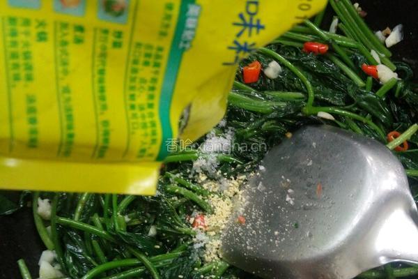 蒜香红薯叶的做法图解9