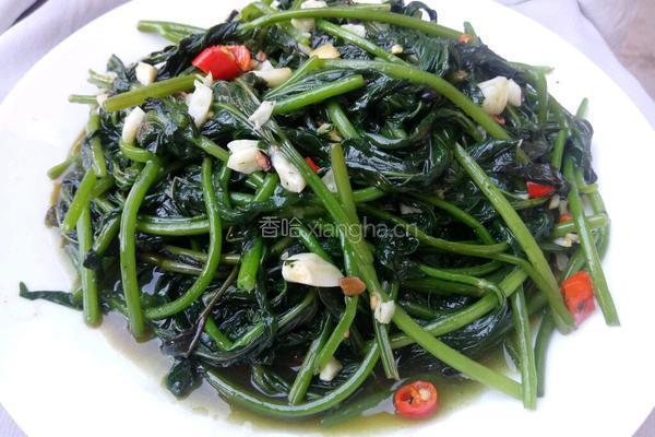 蒜香红薯叶的做法图解12