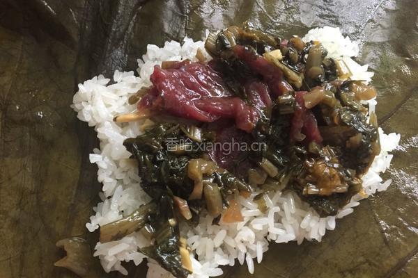 葱菜牛肉糯米鸡的做法图解5