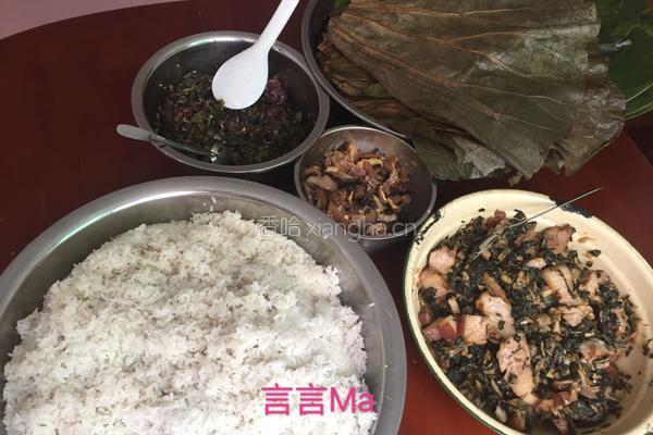 菜干五花肉糯米鸡的做法图解6