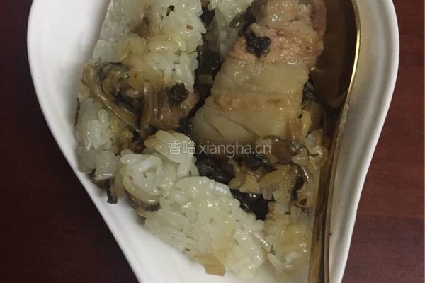 菜干五花肉糯米鸡的做法图解11
