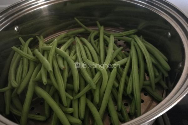 凉拌四季豆的做法图解2