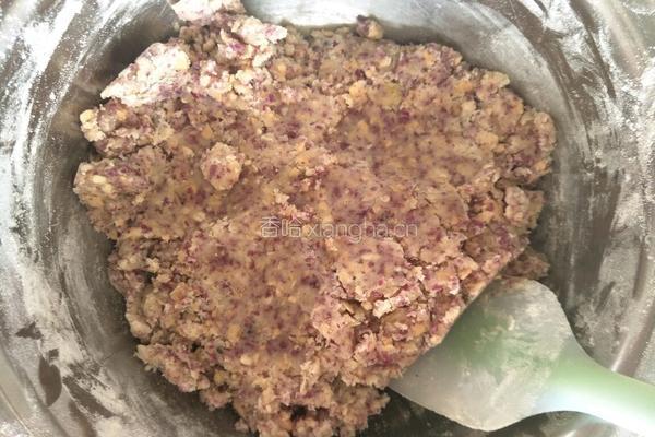 紫薯燕麦饼的做法图解6