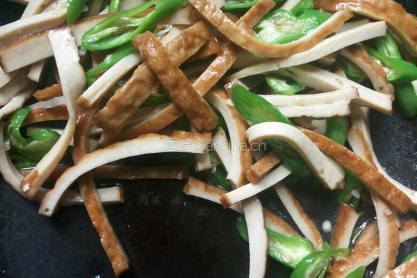 炒豆腐丝的做法图解5