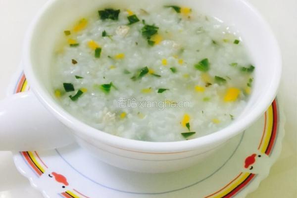 宝宝香菇瘦肉菠菜粥的做法图解6