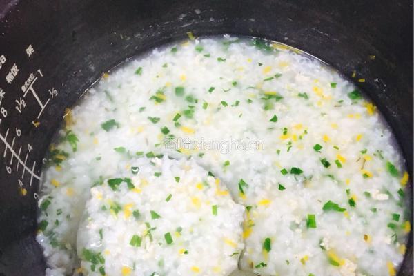 宝宝香菇瘦肉菠菜粥的做法图解5